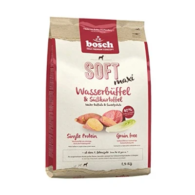 Image de bosch HPC SOFT Maxi Buffle d&#039;eau et patate douce Croquettes semi moelleuses pour chiens adultes de grande race Monoprotéines Sans céréales 1 x 2,5 kg