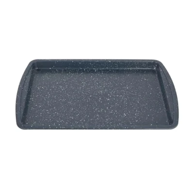 Image de Russell Hobbs COMBO 5445 Nightfall Stone 38cm antiadhésif plateaux de cuisson Set 2, plaque four en acier au carbone, convient pour utilisation à 220C, facile nettoyer