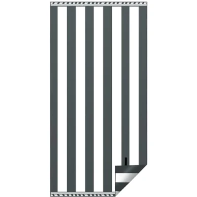 Image de KUOGAS Serviette de Plage XXL 90 * 180, Grande en Microfibre à SéChage Rapide, Bain sans Sable, Couverture pour Femmes (Gris foncé)