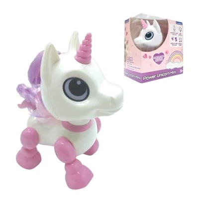 Image de Lexibook Power Unicorn Mini Mon Petit Robot licorne avec sons, musique, effets lumineux, répétition de voix et réaction aux sons ROB02UNI