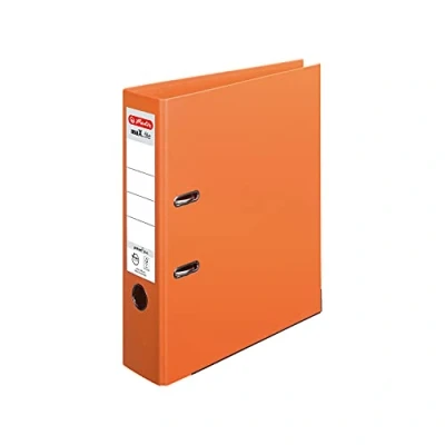 Image de Herlitz Classeur à anneaux Orange 10834471 Polypropylène (PP) A4 (PP), Orange, 8 cm