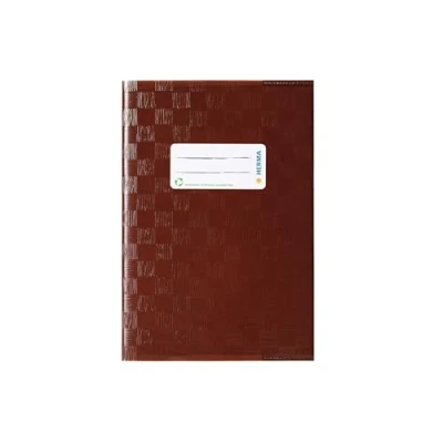 Image de Protège cahier Herma dimension A5 couvert en plastique Structure velours 1 pièce 5 gedeckt mit Baststruktur, Stück marron