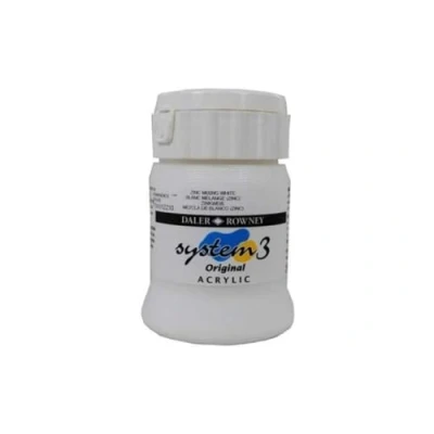 Image de Daler Rowney 150ml Système 3 Tube de peinture acrylique Zinc Mix Blanc
