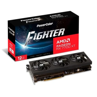 Image de Powercolor VGA RX 7700XT 12 Go GDDR6 Fighter