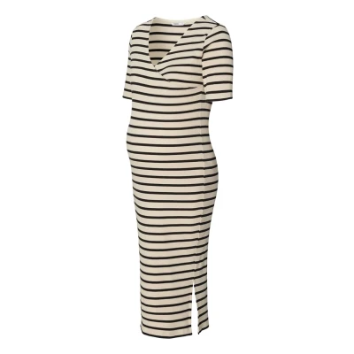 Image de Noppies Stillsoiree Robe fourreau, Femme, Taille: Small, Cream stripe