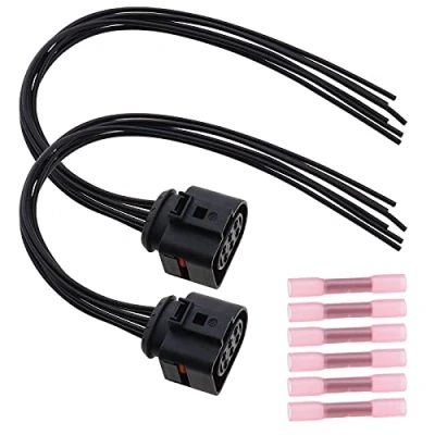 Image de ECSiNG Lot de 2 connecteurs faisceau câbles pour feux arrière voiture 6 broches Prise femelle 30 cm avec tuyaux 0,50 mm² 1,50 Compatible Audi TT Mk 2006 2012