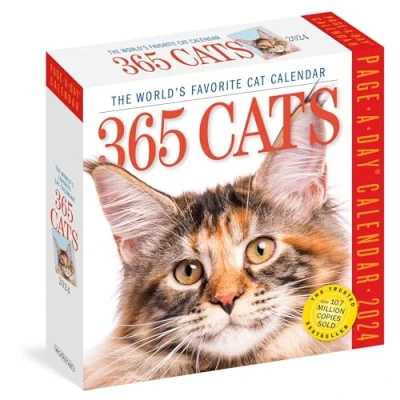 Image de 365 Cats Page A Day Calendar 2024: The World&#039;s Favorite Cat