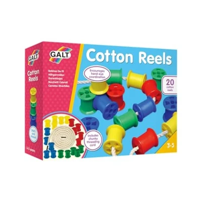 Image de Galt Toys, Cotton Reels, Threading Toy, Ages 3 Years Plus, 20 Count (Pack of 1)