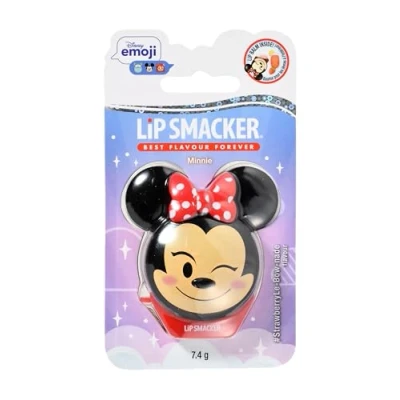 Image de Lip Smacker Baume à Lèvres Disney Minnie Mouse Emoji, Aromatisé Strayberry Lemonade pour Enfants, Hydratant et Rafraîchissant, Lot Unique