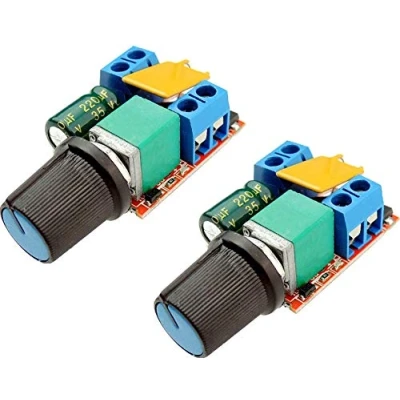 Image de TECNOIOT 2pcs 5A PWM Max 90W DC Motor Speed Controller 3V 35V Switch LED Dimmer