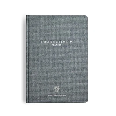 Image de Intelligent Change A5 Quarterly Productivity Planner (3 Months) 90 Day Life for Focus and Time Management Project Organizer with Habit Mood Trackers Minimalist Black Notebook