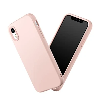 Image de RhinoShield Coque Compatible avec [iPhone XR] SolidSuit Fine Technologie d&#039;absorption des Chocs et Finition Premium Mate, Contour Objectif Photo Interchangeable Rose Poudré