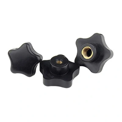Image de ANSIEDIO 5pcs M10 x 39mm Bouton de Serrage Filetage Femelle en Forme D&#039;étoile Écrous à Poignée