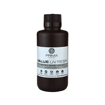 Image de PrimaCreator Value lavable à l’eau UV Resin 500 ml Gris clair