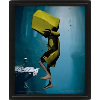 Image de Pyramid International Poster Little Nightmares en 3D Lenticulaire Art mural et posters dans un cadre photo noir 25 cm x 20 1,5 Produit officiel