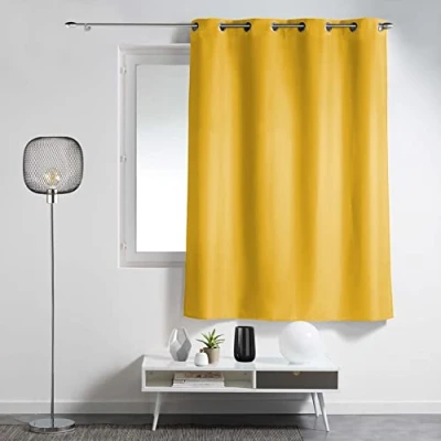 Image de Douceur d&#039;Intérieur 1609101 Rideaux, Polyester, Miel, 140 x 180 cm