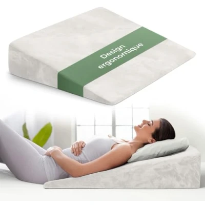 Image de Coussin cale pour lit et canapé, de Matelas, Reflux [avec 2 Zones Couchage], Lecture rehausser Le Sommeil comme tête, rehausseur lit, Soutien