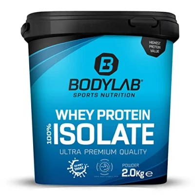 Image de Whey Protein Isolate Cookies &amp; Cream 2kg Bodylab24, poudre de protéines à base d&#039;isolat whey, peut favoriser la construction musculaire, sans aspartame