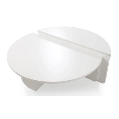 Image de Set de 2 tables basses design Glowik Blanc mat Menzzo