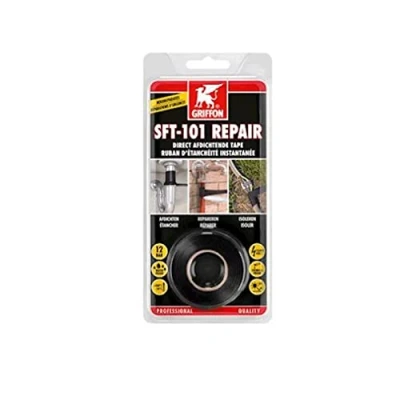 Image de RUBAN DE REPARATION UNIVERSEL AUTOFUSIONNANT ST101 REPAIR ROULEAU 25MMX3 COLOIS NOIR GRIFFON