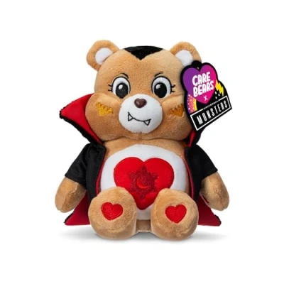 Image de Care Bears Tenderheart as DRACULA, Universal Monsters 22cm Soft Plush Toy