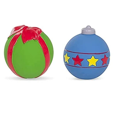 Image de Petface Jouet en Latex pour Chien avec Boule de Noël
