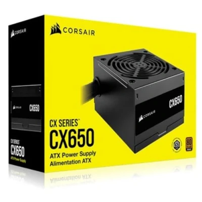 Image de Corsair 650W CX650 PSU, Fully Wired, 80+ Bronze, Thermally Controlled Fan