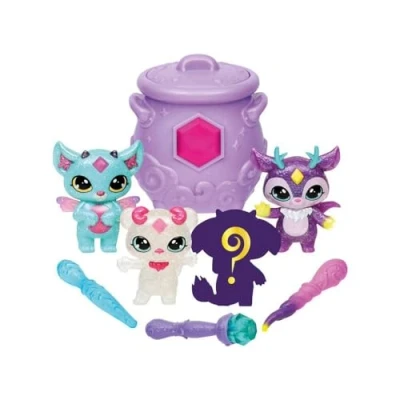 Image de Magic Mixies Mixlings Méga Coffret Magique étincelant 4 Figurines, Baguette aux pouvoirs Magiques, pour Les Enfants à partir de 5 Ans