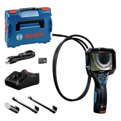 Image de Caméra d&#039;inspection Bosch Professional GIC 12V 5 27 C (Longueur du câble : 150 cm, Fonction Orientation AutoUp, Affichage Haute résolution écran 5’’, 1280 x 720 px, Coffret L boxx)