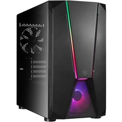 Image de Silverstone FARA V1M PRO Châssis de Jeu Micro ATX en Verre trempé élégant et distinctif, SST FAV1MB