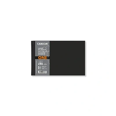 Image de CANSON One Carnet de croquis cousu 196 pages Couverture rigide 21,6 x 14 cm 100g/m² Blanc