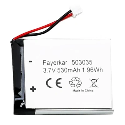 Image de Fayerkar Batterie lithium polymère rechargeable 3,7 V 530 mAh 503035 pour produits électroniques DIY avec lumières LED mobiles de stockage d&#039;énergie 5