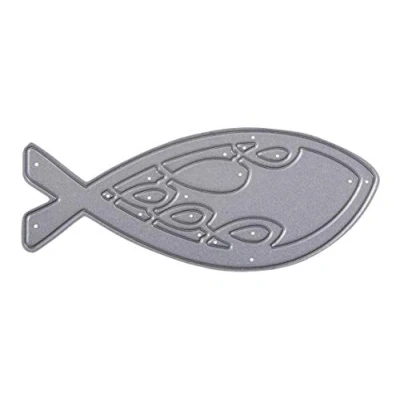 Image de Rayher Matrice de découpe: Poisson p. cérémonies religieuses 1pc. gris, 50154000