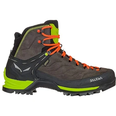 Image de Salewa MS Mountain Trainer Mid Gore TEX Chaussures de Randonnée Hautes, Black/Sulphur Spring, 41 EU