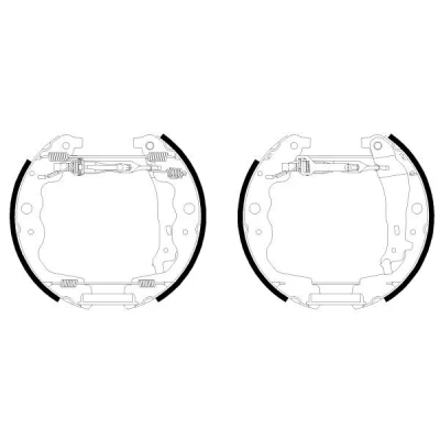 Image de TEXTAR 84069301 Mâchoires de frein 228 42 avec levier à main accessoires, cylindre roue, élément d&#039;ajustage DACIA: SANDERO 2