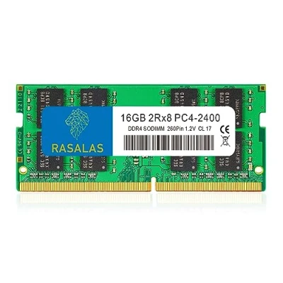 Image de RASALAS MTXtec Barrette de mémoire RAM DDR4 2400 MHz (DDR4 2400) PC4 19200 (PC4 2400T) Non ECC Unbuffered 1,2 V CL17 2Rx8 260 broches SO DIMM 16 Go