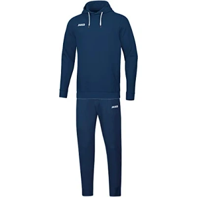 Image de JAKO Ensemble Jogging Base Avec Sweat à Capuche, Mixte, Marin, 4XL