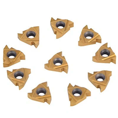 Image de Inserts en Carbure, 10 Pièces/Ensemble CNC Rotatifs Carbure Outil de Tournage Tour Avec Boîte