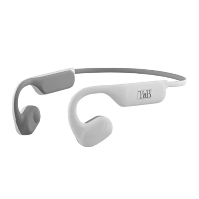 Image de T’NB Ecouteurs Bluetooth sans Fil Supra auriculaire, Technologie Bone Conduction, Design avec Contrôle Tactile et Boitier De Charge Blanc