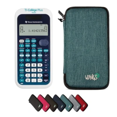 Image de CALCUSO Ensemble de Base Turquoise avec Calculatrice TI Collège Plus Solar