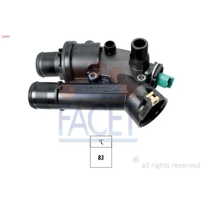Image de FACET 7.8747 Thermostat d&#039;eau 83 Made in Italy OE Equivalent avec joint d&#039;étanchéite PEUGEOT: 508 I Berline, 407 SW