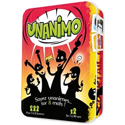 Image de Asmodee Cocktail Games Unanimo Jeu d&#039; Ambiance Familial pour Enfants dès 7 ans Soyez Unanimes sur un Maximum de Mots! Société Festif 3 à 12 joueurs 20 min En Français