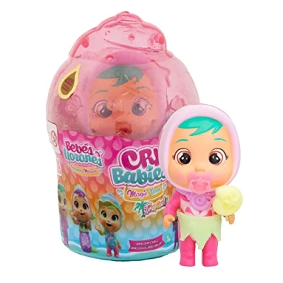 Image de Cry Babies Magic Tears Shells Tropical Shiny Poupée de Collection Qui pleure des Larmes en Mousse avec 8 Accessoires Jouet pour Filles et garçons + 3 Ans