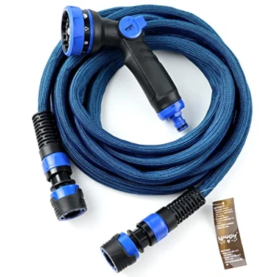 Image de Xpansy Hose Tuyau extensible pour jardin, Qui multiplie sa taille par 2 avec la pression de l&#039;Eau. Arrosez confortablement et dernière technologie dans Combien tuyaux vous référez.