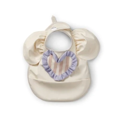 Image de Elodie Details Bavoir Bébé Imperméable Souple Récupérateur Design Scandinave Oat White