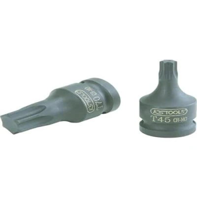 Image de KS Tools 911.0913 Douille à chocs courte TORX 1/2&#039;&#039;, T40 Uniquement pour utilisation En Chrome Molybdène