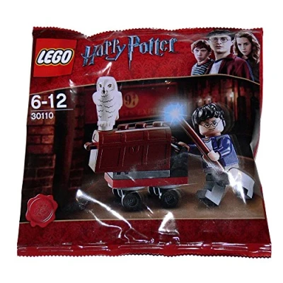 Image de LEGO Harry Potter: King&#039;s Cross Trolley Avec Hedwig Hibou Et Mini Figurine Jeu De Construction 30110 (Dans Un Sac)