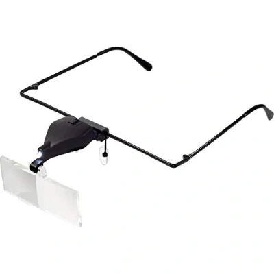 Image de TOOLCRAFT TO 5137812 Lunettes loupe avec éclairage LED Grossissement: 1.5 x, 2.5 3.5 x Lentille: (L l) 74 mm 35