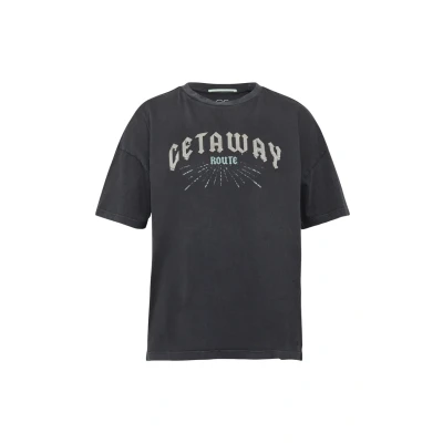 Image de QS IN Gewaschener Optik MIT Schmucksteinen Tshirt imprimé, Femme, Taille: XS, Schwarz