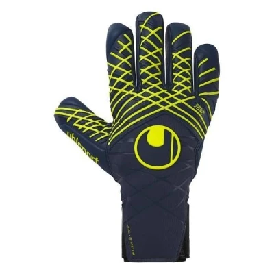 Image de uhlsport Gants de Gardien But Football Prediction Absolutgrip HN, 8, Marine/Blanc/Jaune Fluo